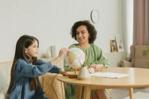 RBT delivering therapy to child with Autism