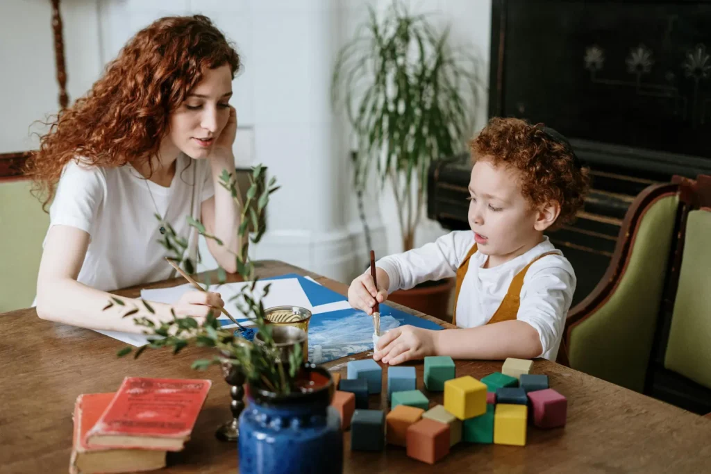 Therapia practitioner delivering early intervention therapy with a child in Melbourne
